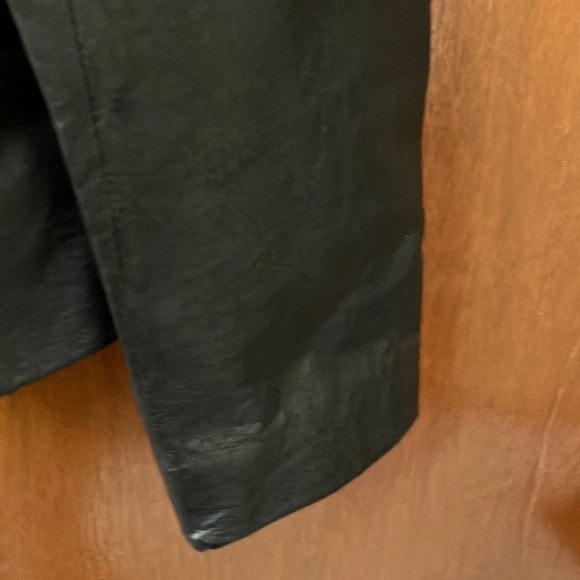 Boston Proper Black Blazer Leather Jacket - Picture 4 of 8